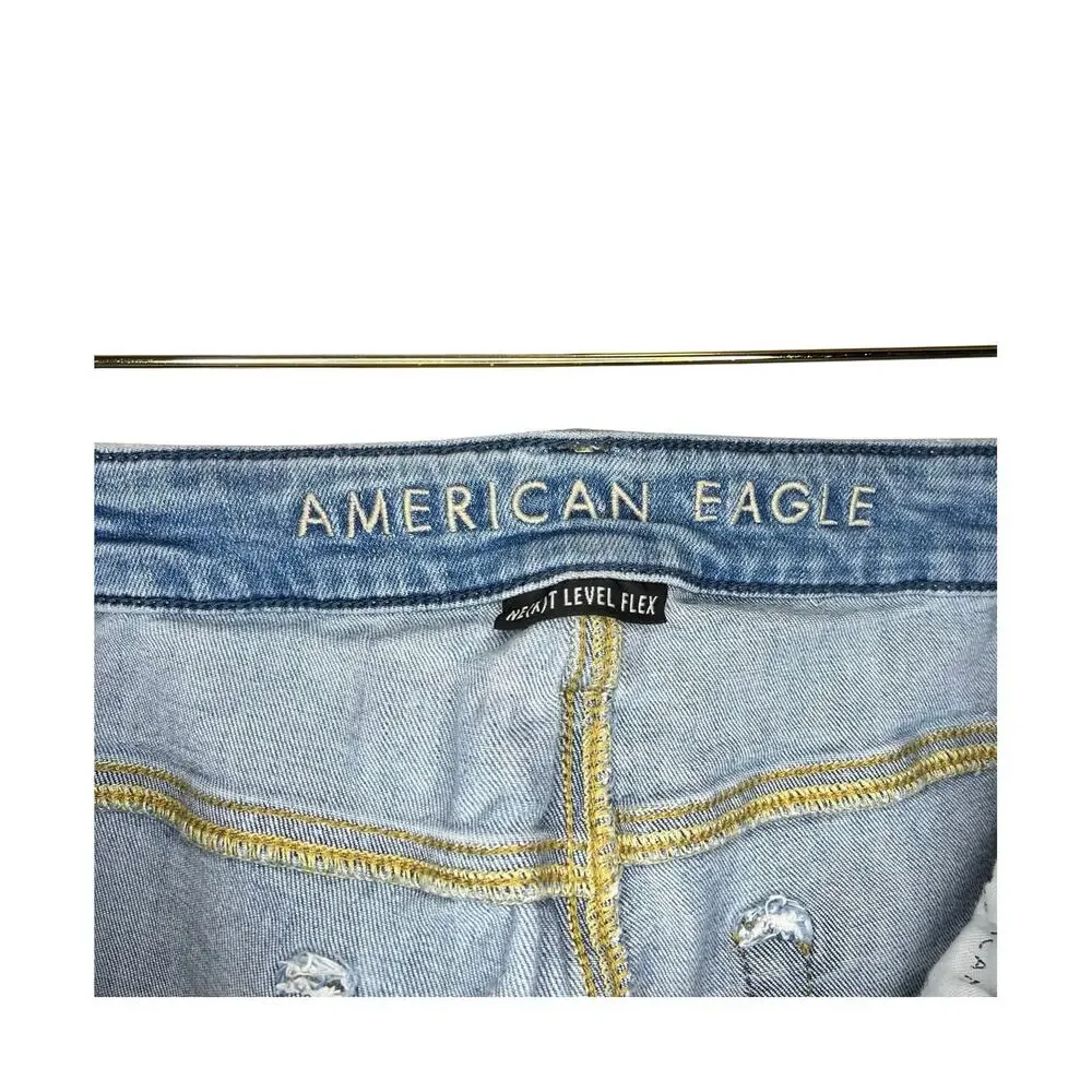 American Eagle Ne(X)t Level Flex Slim Straight Jeans Light Wash 34x34